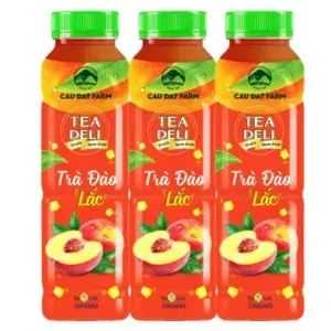 3 chai trà đào lắc Fruit Deli 1 lít