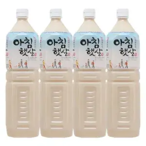 4 chai nước gạo rang Woongjin 1.5 lít