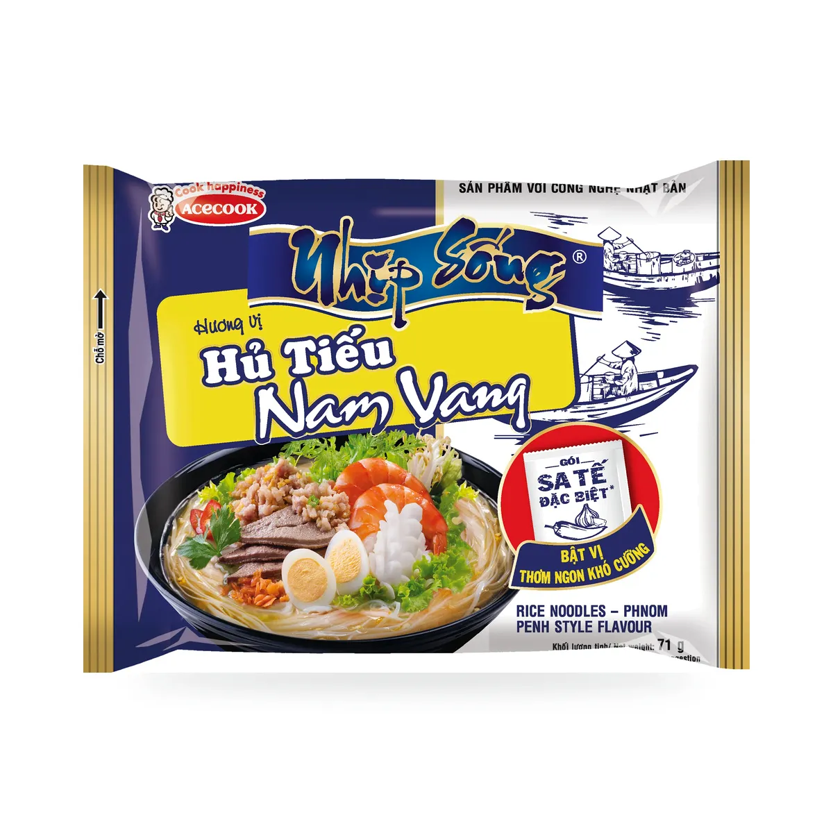 Hủ Tiếu Ăn Liền Nhịp Sống Acecook Hương Vị Nam Vang Gói 70g