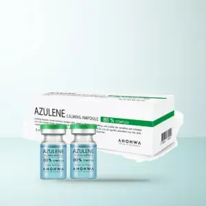 Bao bì Tinh Chất Làm Dịu Chăm Sóc Da Dầu Mụn Ahohwa Azulene Calming Ampoule (Hộp 8 lọ x 5ml) chính hãng