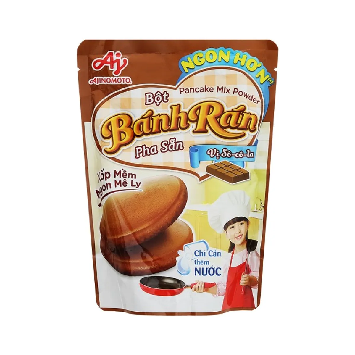 Bột Bánh Rán Pha Sẵn Ajinomoto Vị Sô-cô-la Gói 200g