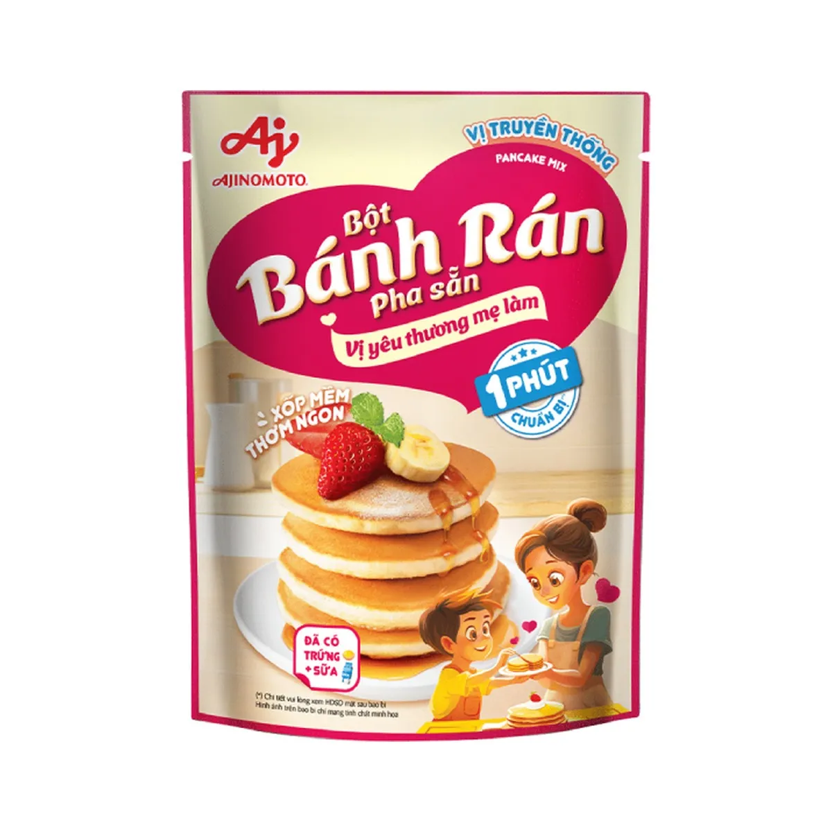 Bột Bánh Rán Pha Sẵn Ajinomoto Vị Truyền Thống Gói 200g