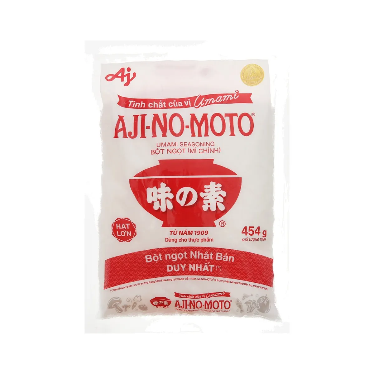 Bột Ngọt Ajinomoto Hạt Lớn Gói 454g