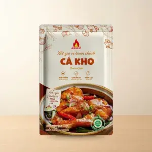 Bao bì Xốt Gia Vị Hoàn Chỉnh Cá Kho (Cá Kho Tộ) AZ Chef Gói 80 g chính hãng