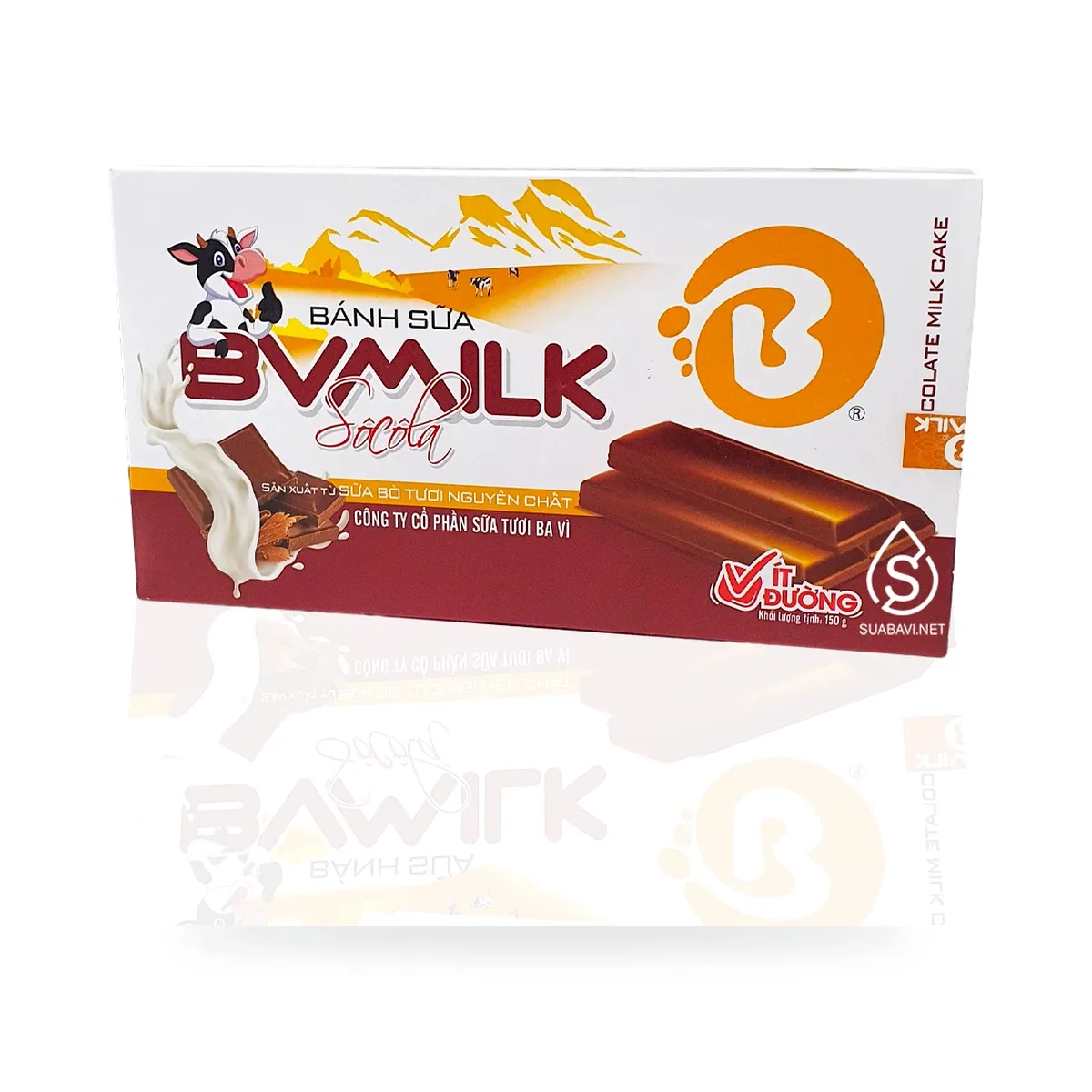 Bánh Sữa Sôcôla Ba Vì Hộp 180g