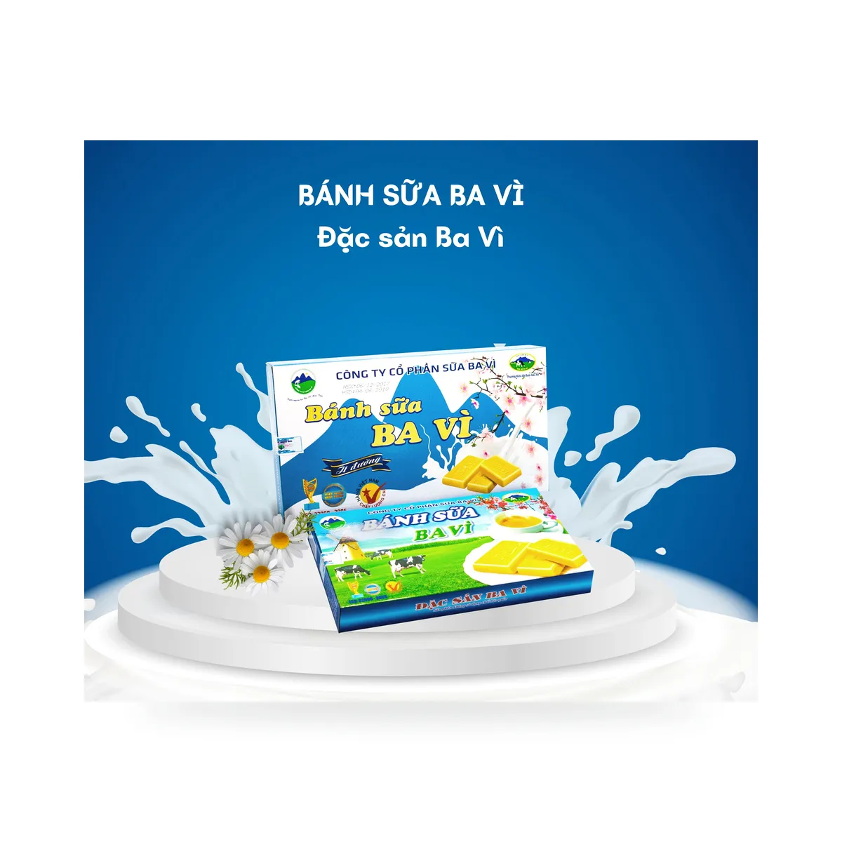 Bánh Sữa Ba Vì Truyền Thống Hộp 180g