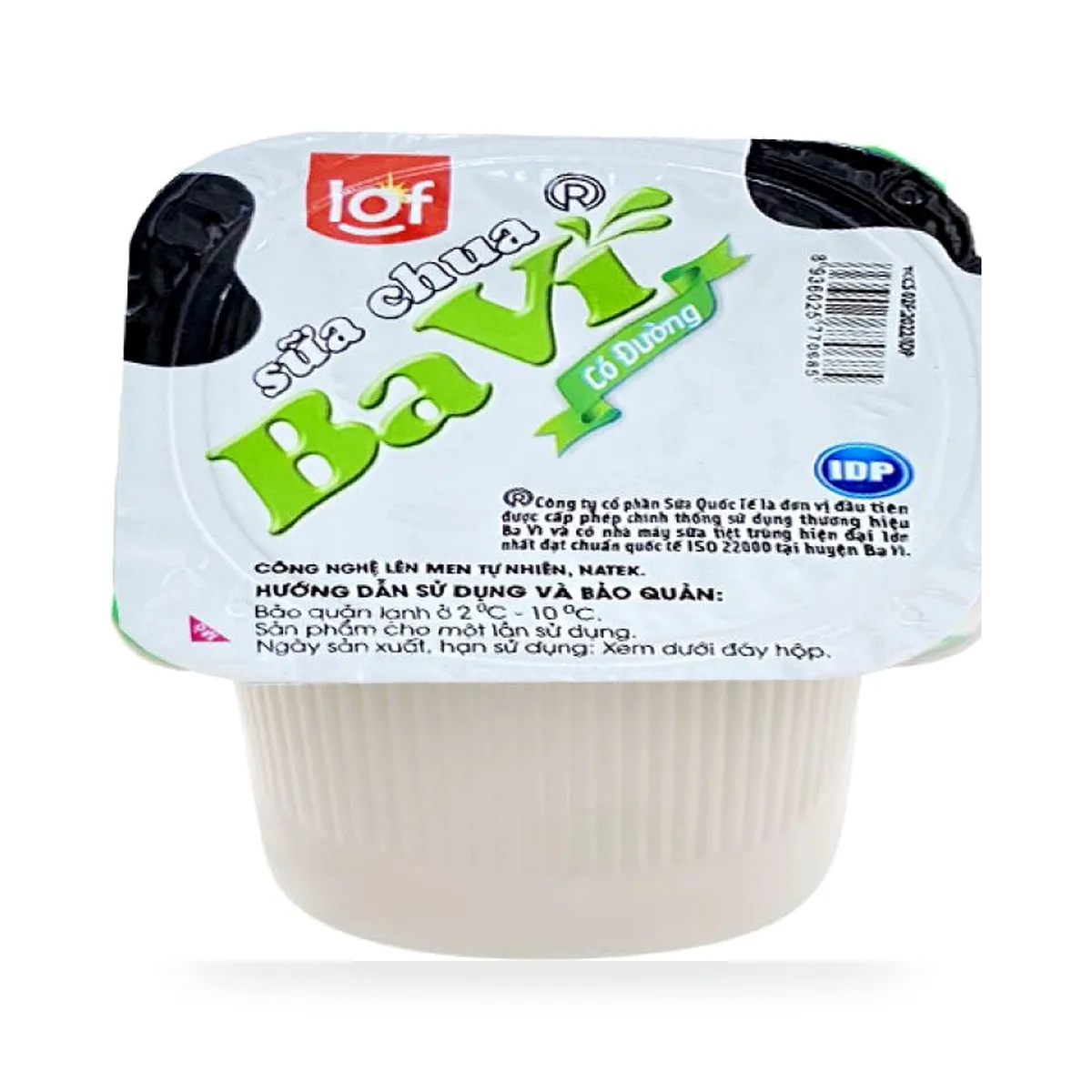 Sữa Chua Sữa Bò Tươi Có Đường Ba Vì Hộp 100g