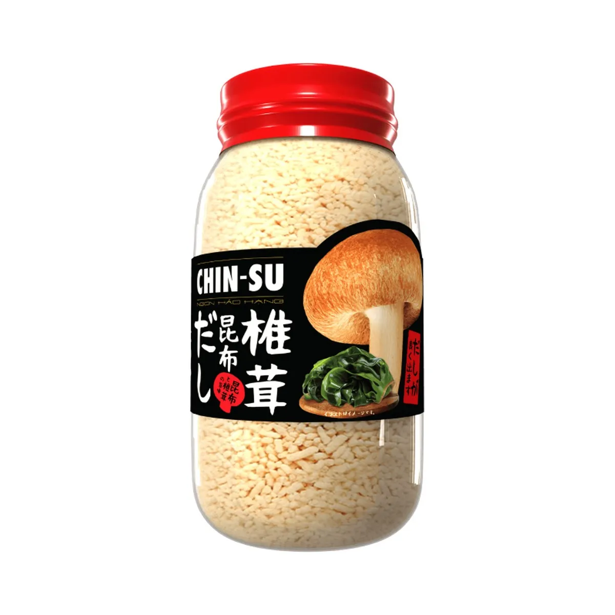 Hạt Nêm Chin-Su Nấm Shiitake & Tảo Kombu Hũ 450g
