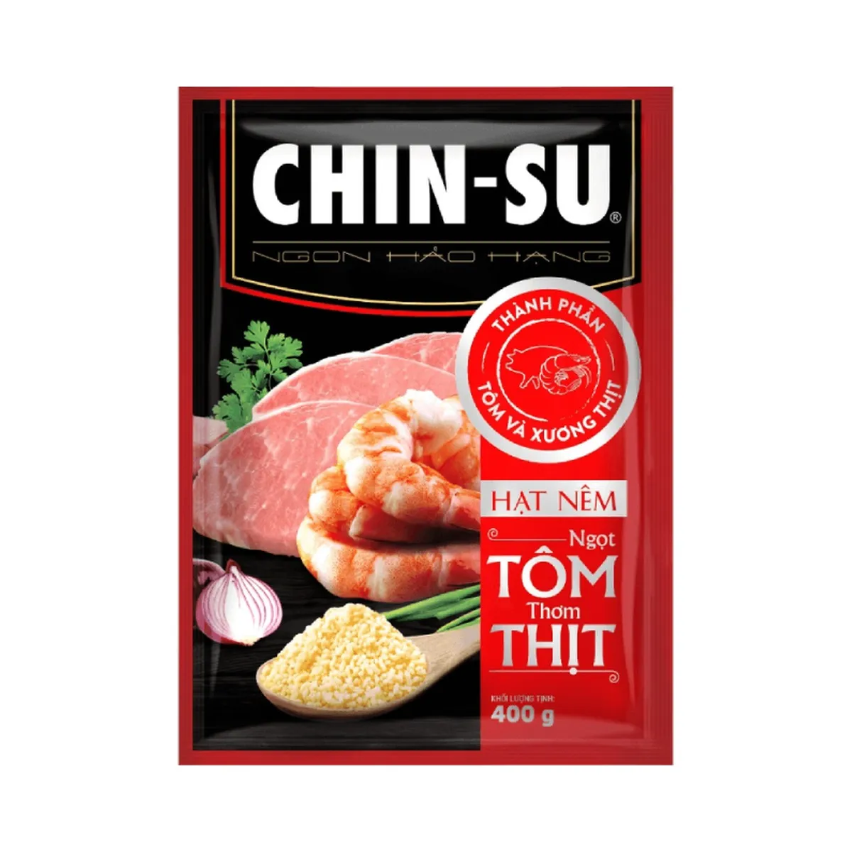 Hạt Nêm Chin-Su Ngọt Tôm Thơm Thịt Gói 400g