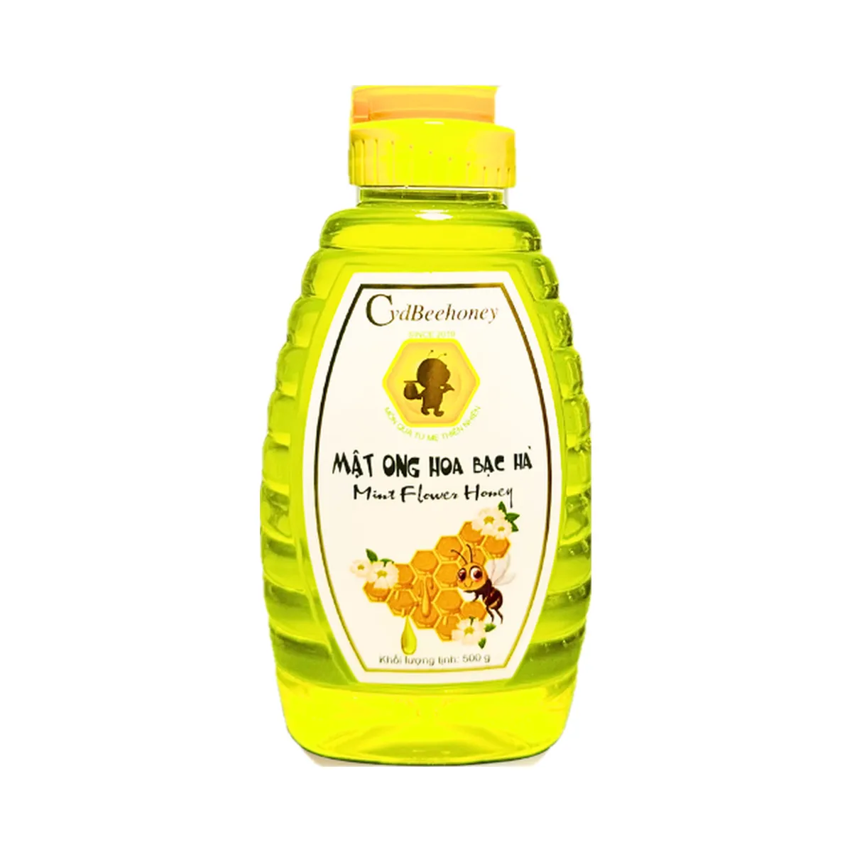 Mật Ong Hoa Bạc Hà Nguyên Chất Cao Cấp CVD Beehoney Chai 500g
