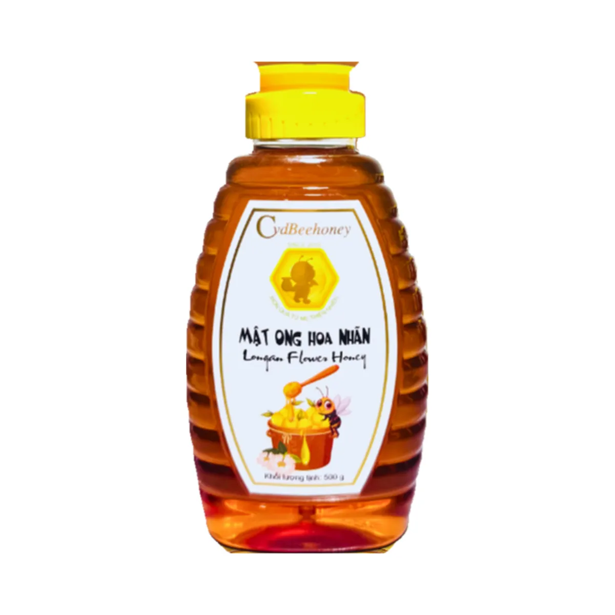 Mật Ong Hoa Nhãn Nguyên Chất CVD Beehoney Chai Lớn 1000g (1kg)