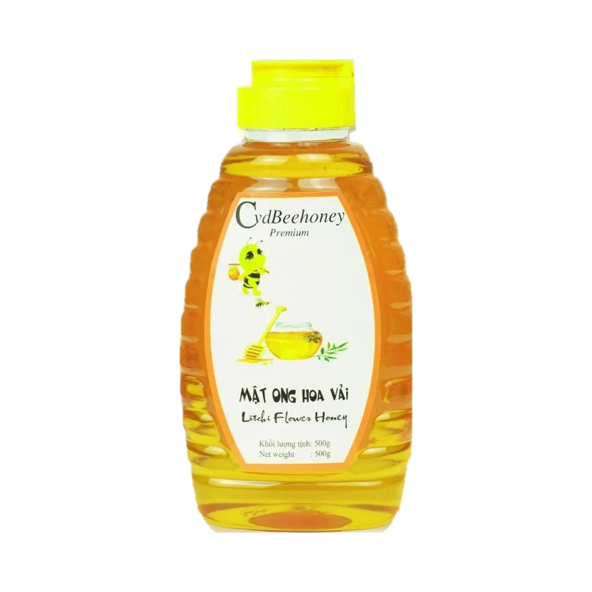 Mật Ong Hoa Vải Nguyên Chất CVD Beehoney Chai 500g