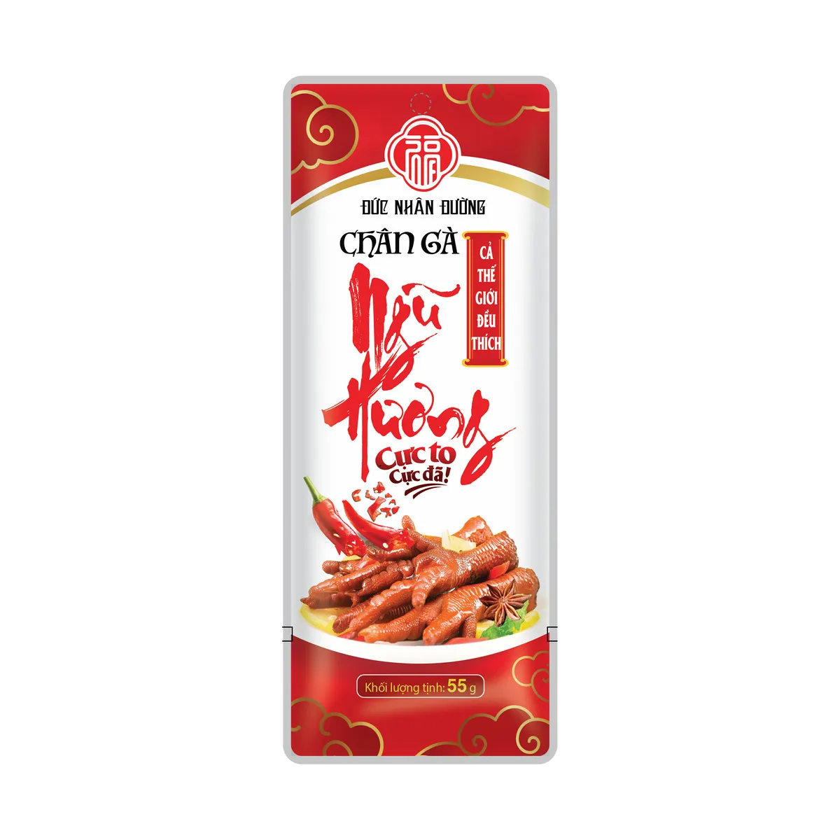 Chân Gà Ăn Liền Ngũ Hương Đức Nhân Đường Gói 55g