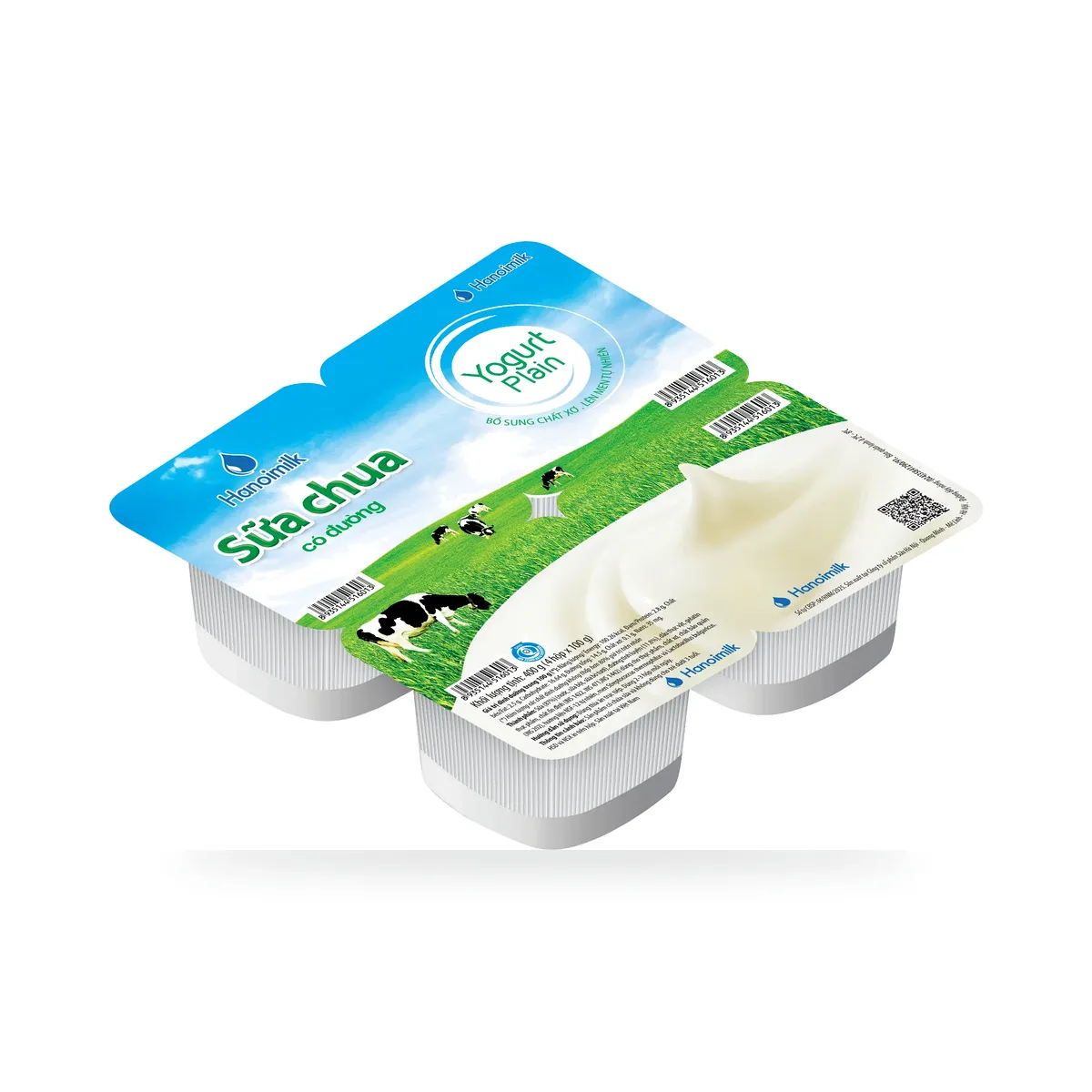 Sữa Chua Ăn Có Đường Hanoimilk Hộp 100g