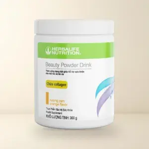 Hộp Thực Phẩm Bảo Vệ Sức Khỏe Thức Uống Dạng Bột Herbalife Beauty Powder Drink Hương Cam 300g