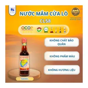 Nước Mắm Cốt Cá Cơm Thượng Hạng Cửa Lò CL58 Chai 500ml (OCOP 4 Sao)