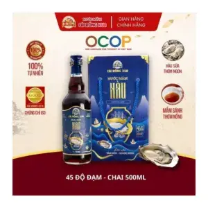 Nước Mắm Hàu Sữa Vân Đồn Cái Rồng Xưa 45 Độ Đạm Chai 500ml