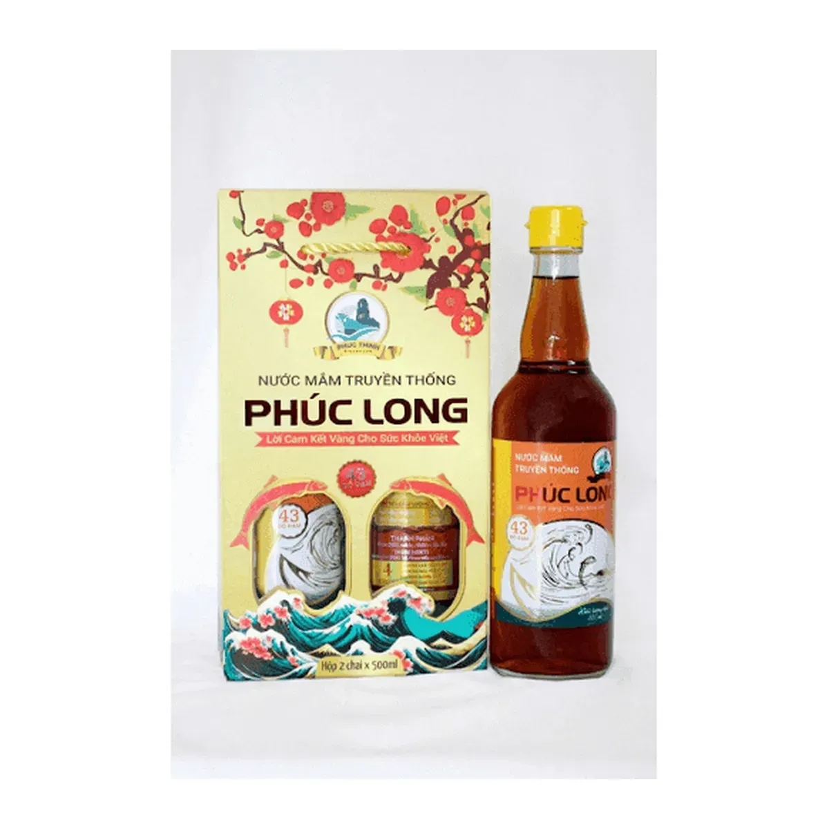 Phuc Long Traditional Anchovy Fish Sauce 43N 500ml Bottle Nước Mắm Truyền Thống Phúc Long 43 Độ Đạm Chai 500ml