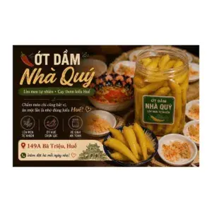 Ớt Dầm Lên Men Tự Nhiên Xứ Huế Hũ 200g