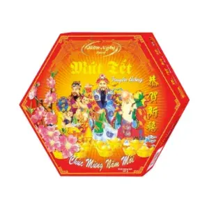 Mứt Tết Cổ Truyền Đặc Biệt Hộp Lục Giác Hữu Nghị 400g