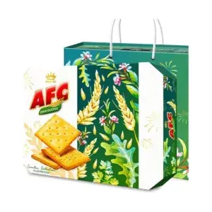 Bánh Quy Giòn Dinh Dưỡng AFC Kinh Đô Hộp Quà Tết 350g