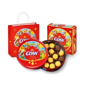 Bánh Quế Kem Socola & Lá Dứa Cosy Kinh Đô Hộp Thiếc Tết 288g