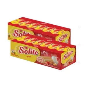 Bánh Bông Lan Cuộn Kem Bơ Sữa Solite Kinh Đô Hộp Quà Tết 360g
