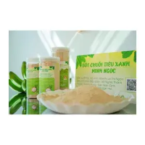 Bột Chuối Tiêu Xanh Nguyên Chất Minh Ngọc Hộp 1kg (OCOP 3 Sao)