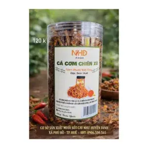 Cá Cơm Chiên Xù Tẩm Muối Sốt Cay Như Huyền Đinh Đặc Sản Huế Hũ 300g