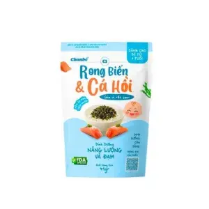 Gia Vị Rắc Cơm Cho Bé Chan Bé Vị Rong Biển & Cá Hồi Túi Zip 41g