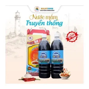 Hộp Quà Tặng Xách 2 Chai Nước Mắm Truyền Thống Ba Lạt (2 x 500ml)