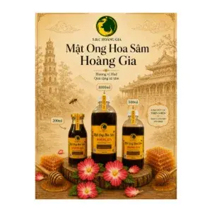Mật Ong Hoa Sâm Ngọc Linh Hoàng Gia Nguyên Chất Chai 200ml