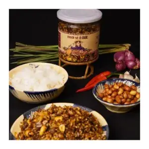 Muối Sả Đậu Phộng Truyền Thống Xứ Huế O Mộc Hũ 200g