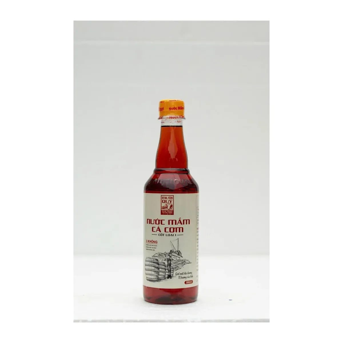 Muoi Quy Grade 1 Anchovy Fish Sauce 500ml Bottle Nước Mắm Cá Cơm Loại 1 Mười Quý Chai 500ml