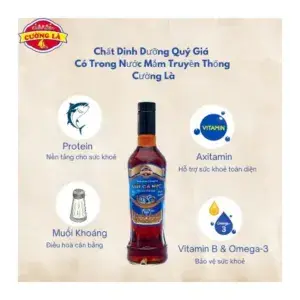 Nước Mắm Cốt Cá Nục Đặc Biệt Cường Là 45 Độ Đạm Chai Thủy Tinh 500ml
