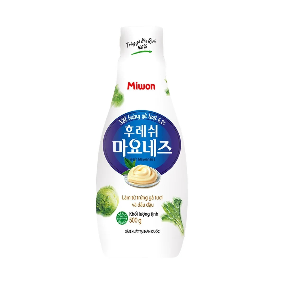 Xốt Mayonnaise Tươi Miwon Chai 500g