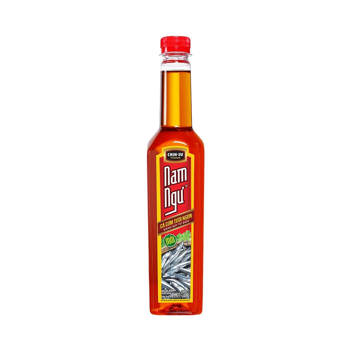 Nước Mắm Nam Ngư Cá Cơm Tươi Nhãn Vàng Chai 500ml