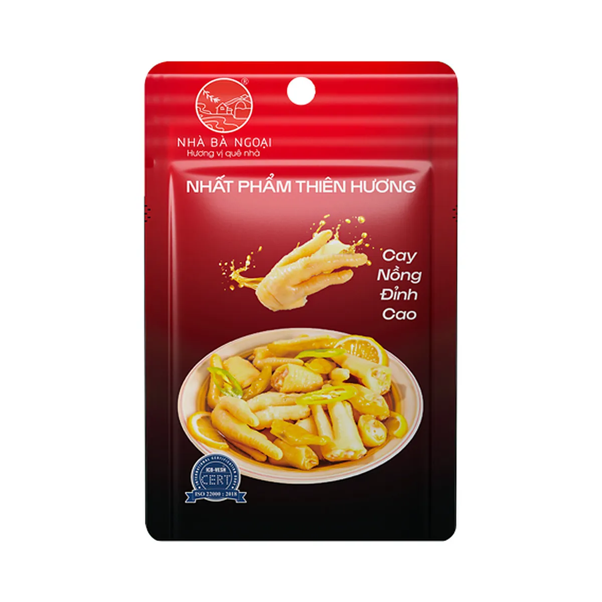 Chân Gà Ăn Liền Nhất Phẩm Thiên Hương Nhà Bà Ngoại Vị Cay Ớt Xanh Gói 35g