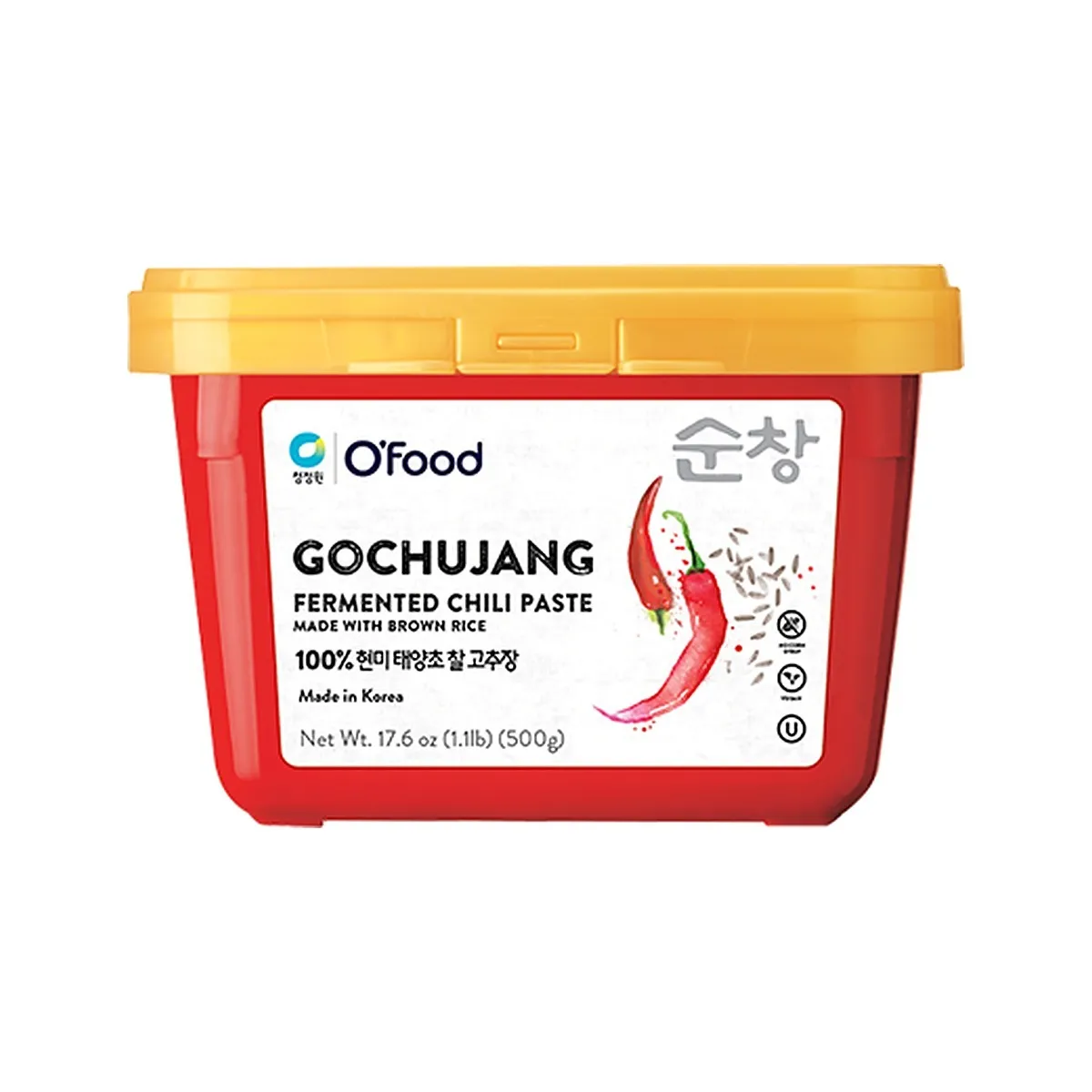 Tương Hàn Quốc O'Food Gochujang Gạo Lứt Hộp 500g