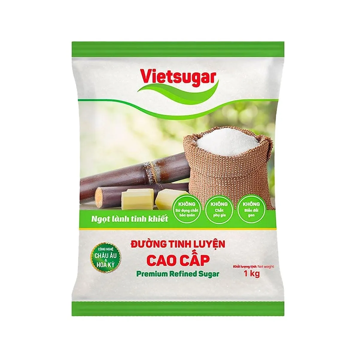Đường Tinh Luyện Cao Cấp Vietsugar Túi 1kg