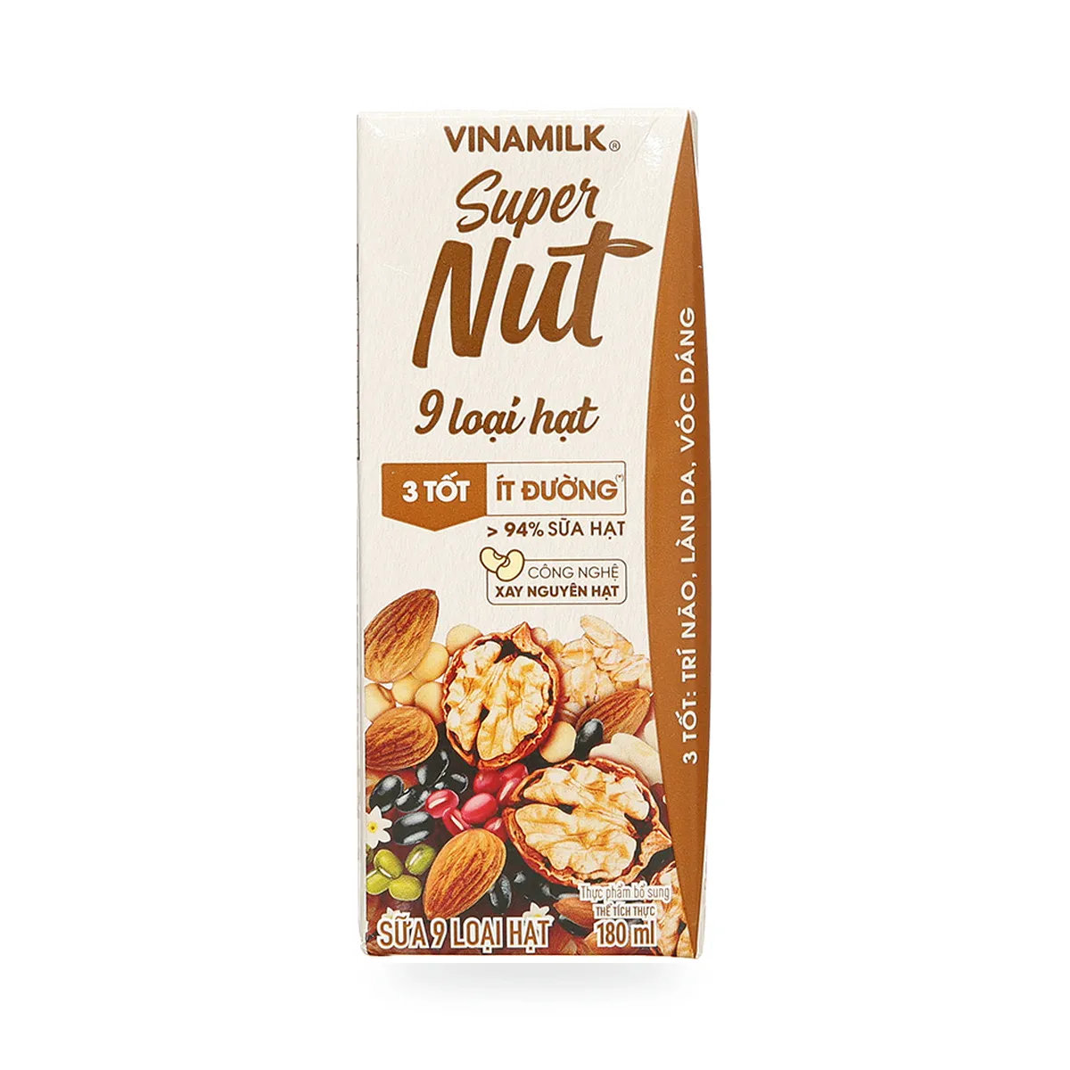 Sữa 9 Loại Hạt Vinamilk Super Nut Hộp 180ml